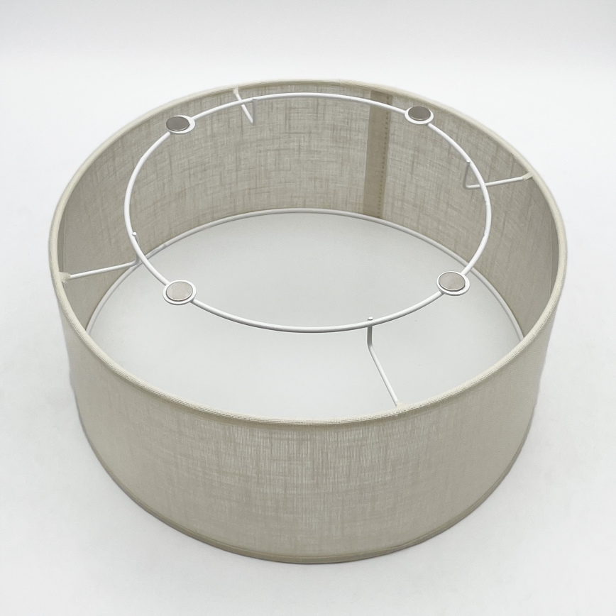 Brilagi - Taklampa BELLADONNA 1xE27/15W/230V diameter 30 cm grädde/ek
