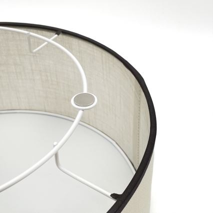 Brilagi - Taklampa BELLADONNA 1xE27/15W/230V diameter 30 cm grädde/ek