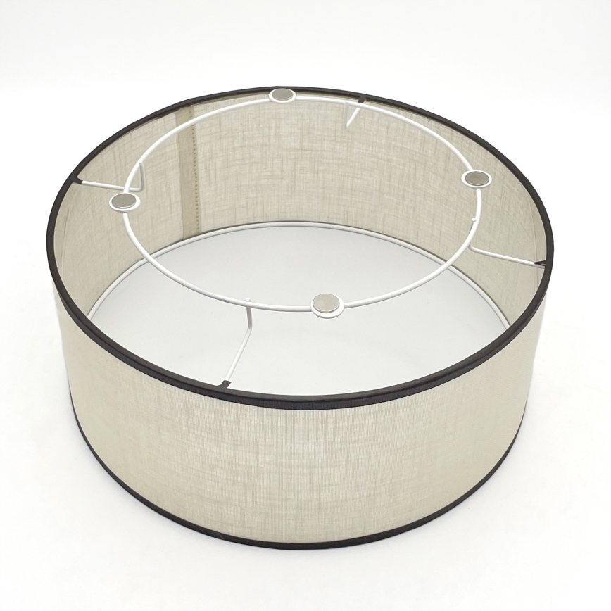 Brilagi - Taklampa BELLADONNA 1xE27/15W/230V diameter 30 cm grädde/ek