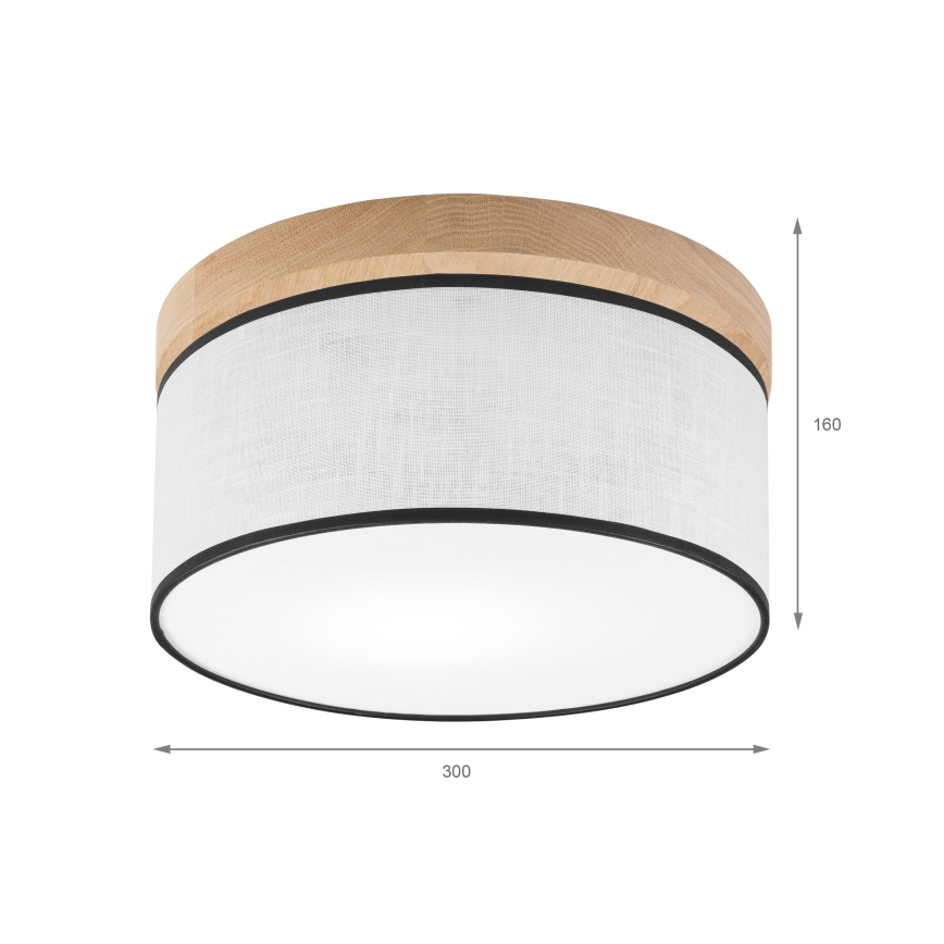 Brilagi - Taklampa BELLADONNA 1xE27/15W/230V diameter 30 cm vit/ek