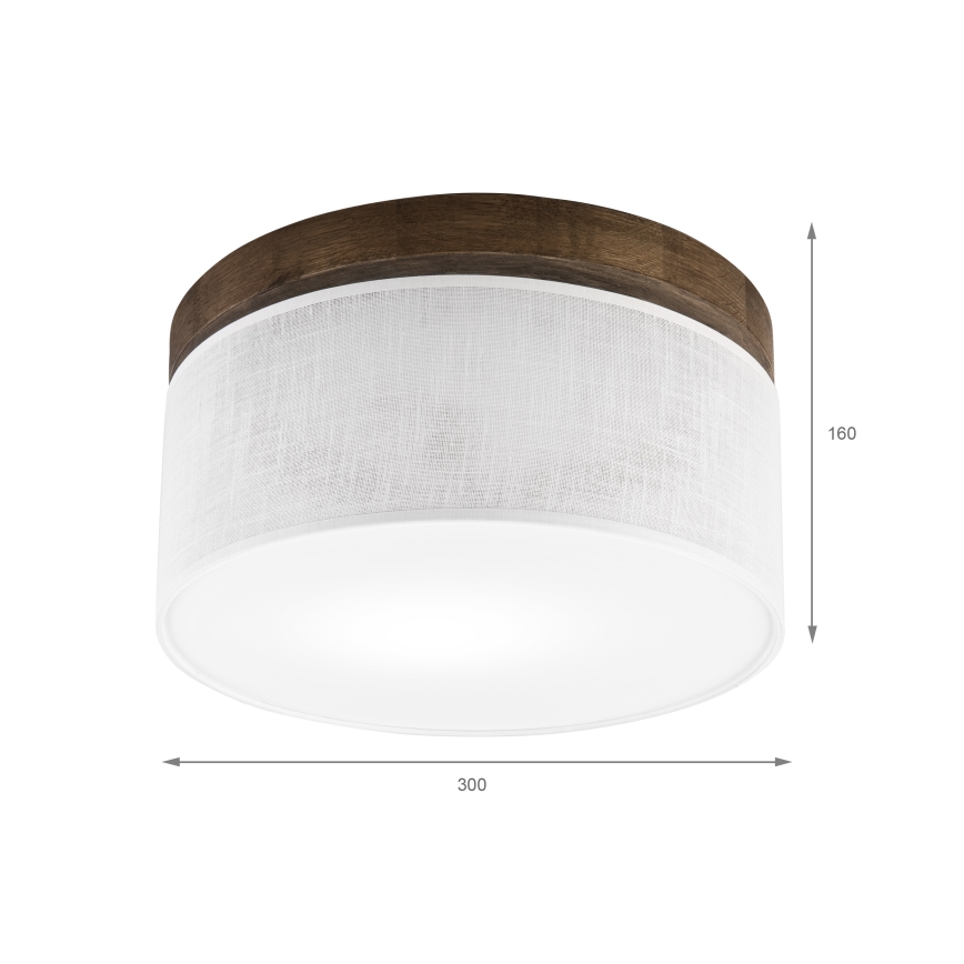 Brilagi - Taklampa BELLADONNA 1xE27/15W/230V diameter 30 cm vit/ek