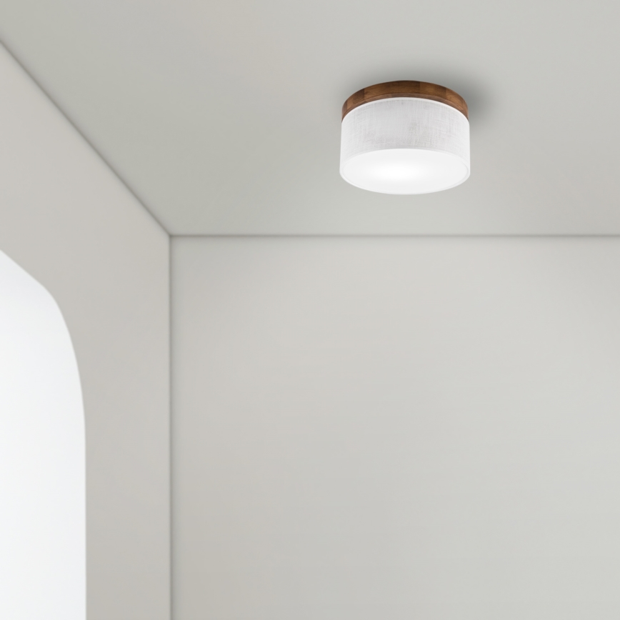 Brilagi - Taklampa BELLADONNA 1xE27/15W/230V diameter 30 cm vit/ek körsbär
