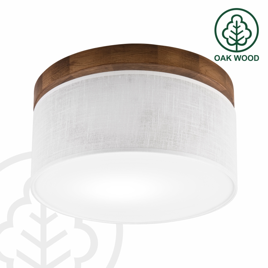Brilagi - Taklampa BELLADONNA 1xE27/15W/230V diameter 30 cm vit/ek körsbär