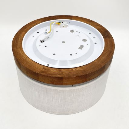 Brilagi - Taklampa BELLADONNA 1xE27/15W/230V diameter 30 cm vit/ek körsbär