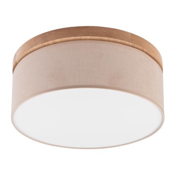 Brilagi - Taklampa BELLADONNA 2xE27/15W/230V beige/ek