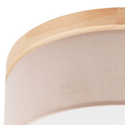 Brilagi - Taklampa BELLADONNA 2xE27/15W/230V beige/tall