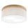 Brilagi - Taklampa BELLADONNA 2xE27/15W/230V diameter 40 cm grädde/ek