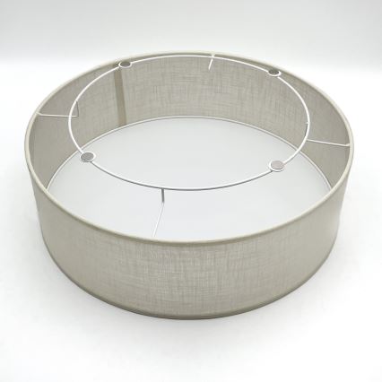 Brilagi - Taklampa BELLADONNA 2xE27/15W/230V diameter 40 cm grädde/ek