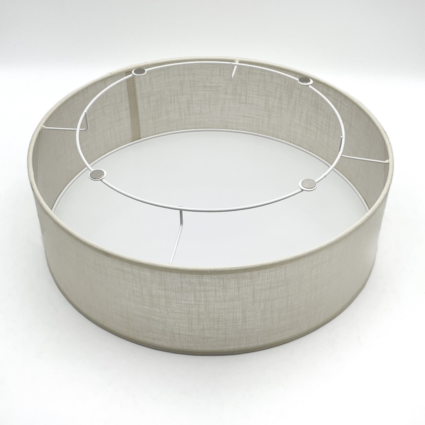 Brilagi - Taklampa BELLADONNA 2xE27/15W/230V diameter 40 cm grädde/ek