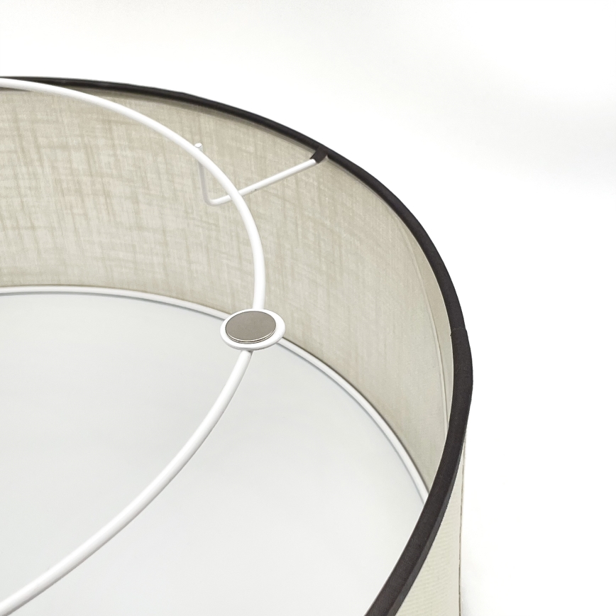 Brilagi - Taklampa BELLADONNA 2xE27/15W/230V diameter 40 cm grädde/ek