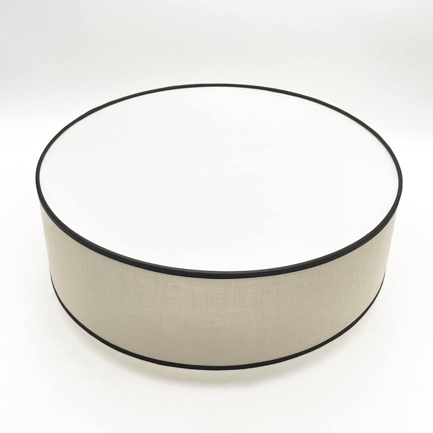 Brilagi - Taklampa BELLADONNA 2xE27/15W/230V diameter 40 cm grädde/ek