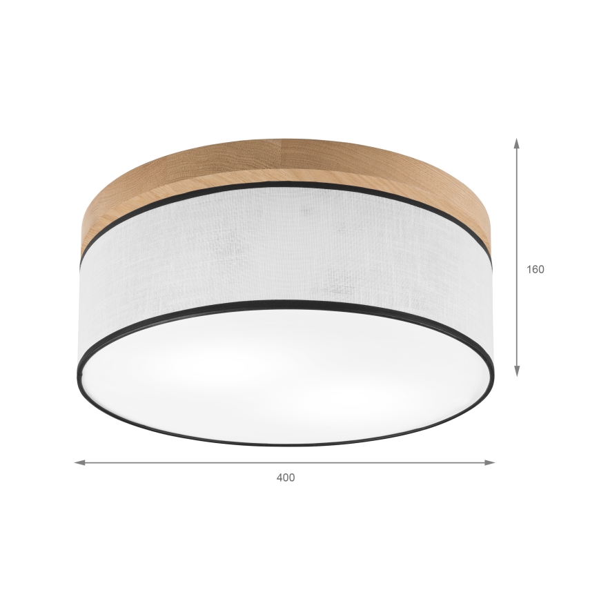 Brilagi - Taklampa BELLADONNA 2xE27/15W/230V diameter 40 cm vit/ek