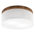 Brilagi - Taklampa BELLADONNA 2xE27/15W/230V diameter 40 cm vit/ek körsbär