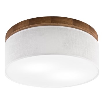 Brilagi - Taklampa BELLADONNA 2xE27/15W/230V diameter 40 cm vit/ek körsbär