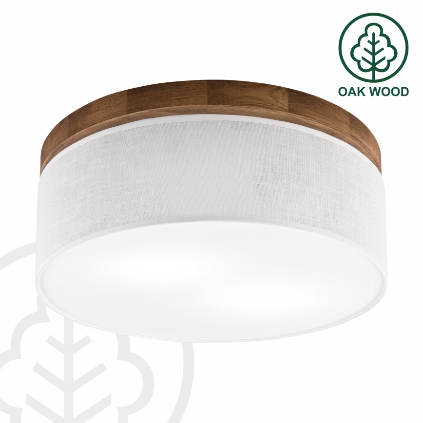 Brilagi - Taklampa BELLADONNA 2xE27/15W/230V diameter 40 cm vit/ek körsbär