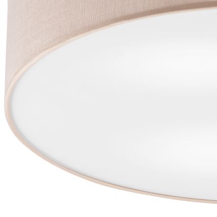 Brilagi - Taklampa BELLADONNA 3xE27/15W/230V beige/ek