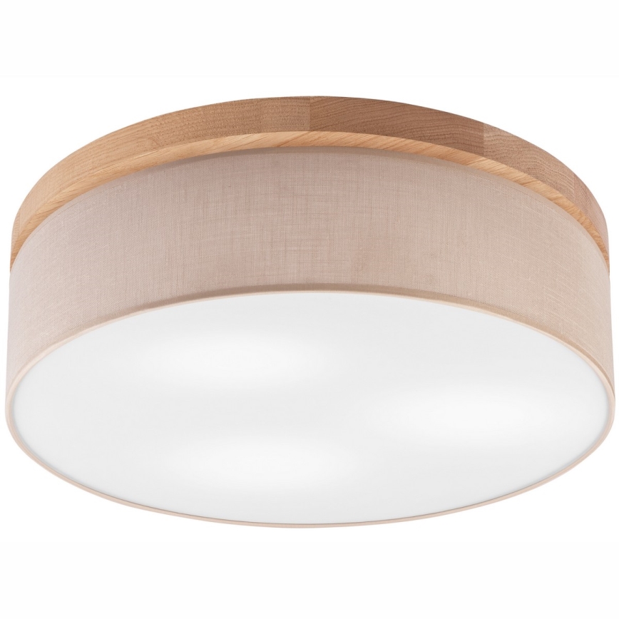 Brilagi - Taklampa BELLADONNA 3xE27/15W/230V beige/ek
