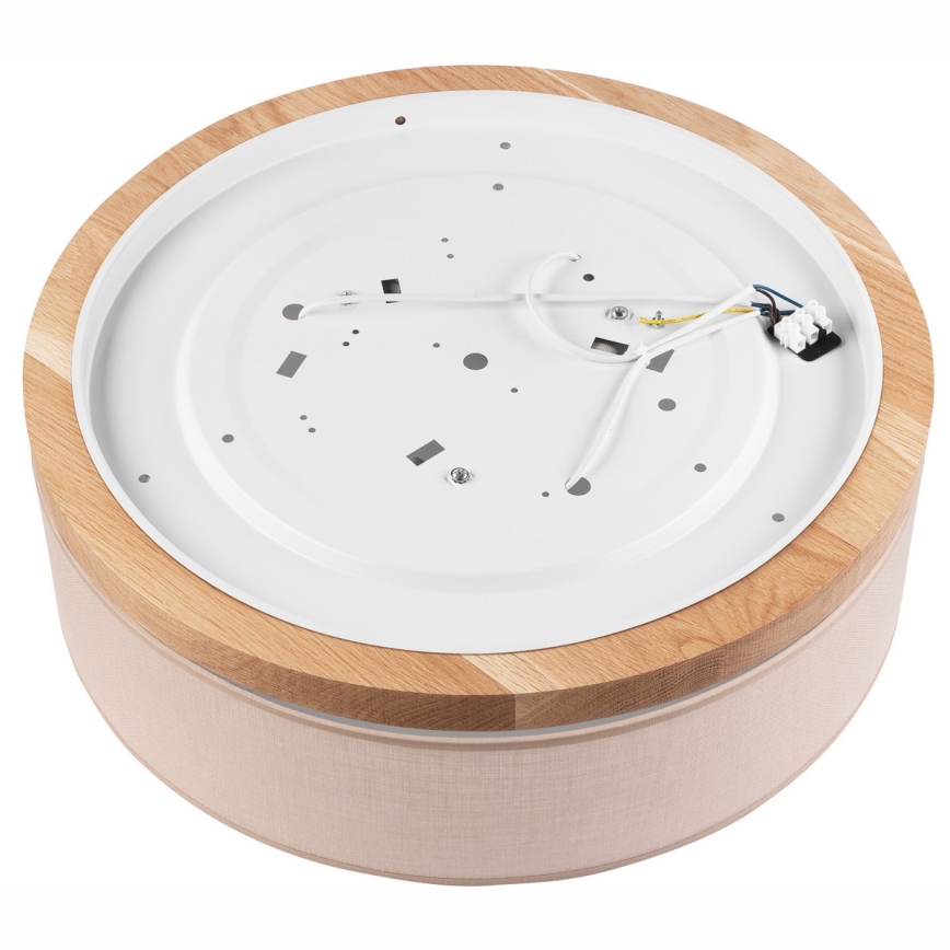 Brilagi - Taklampa BELLADONNA 3xE27/15W/230V beige/ek