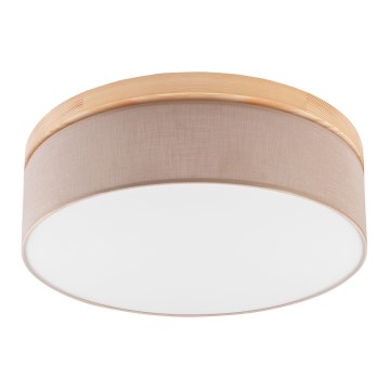 Brilagi - Taklampa BELLADONNA 3xE27/15W/230V beige/tall