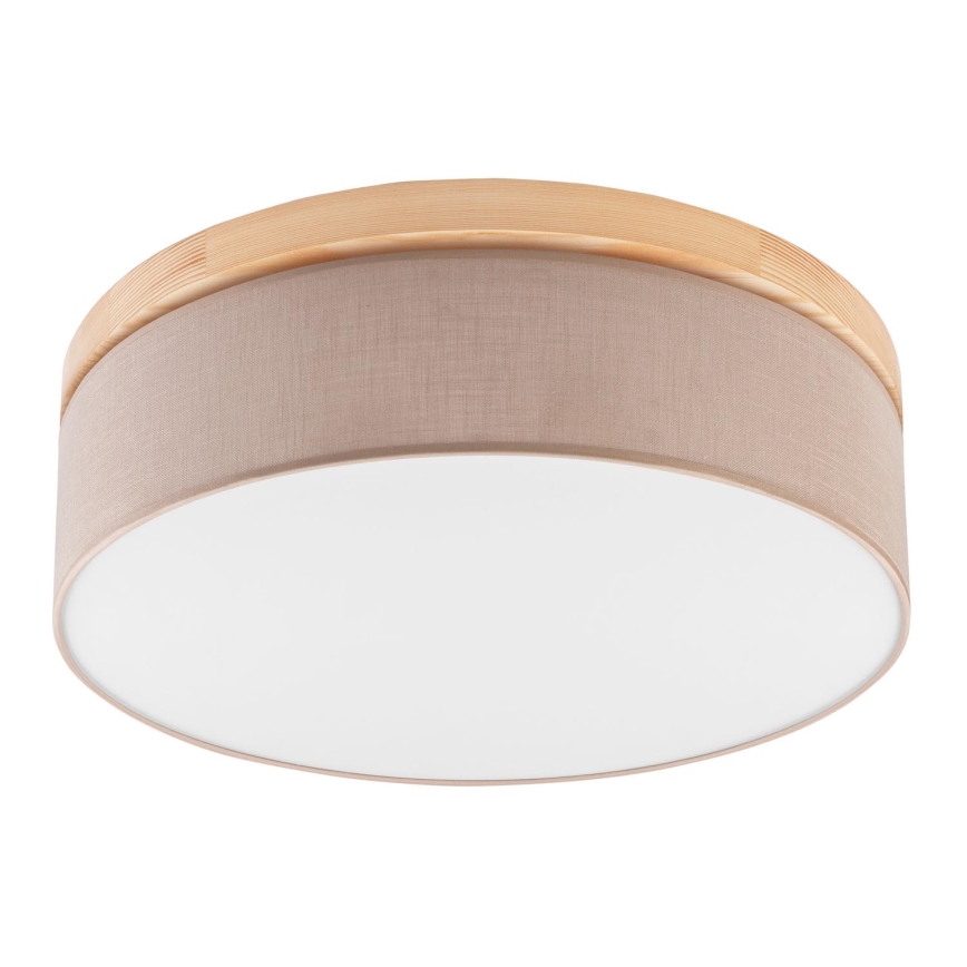 Brilagi - Taklampa BELLADONNA 3xE27/15W/230V beige/tall