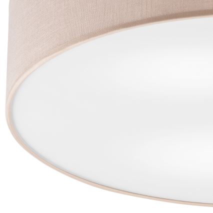 Brilagi - Taklampa BELLADONNA 3xE27/15W/230V beige/tall