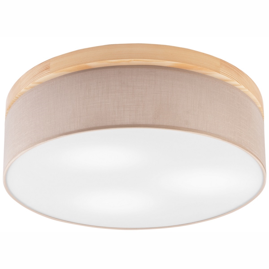 Brilagi - Taklampa BELLADONNA 3xE27/15W/230V beige/tall