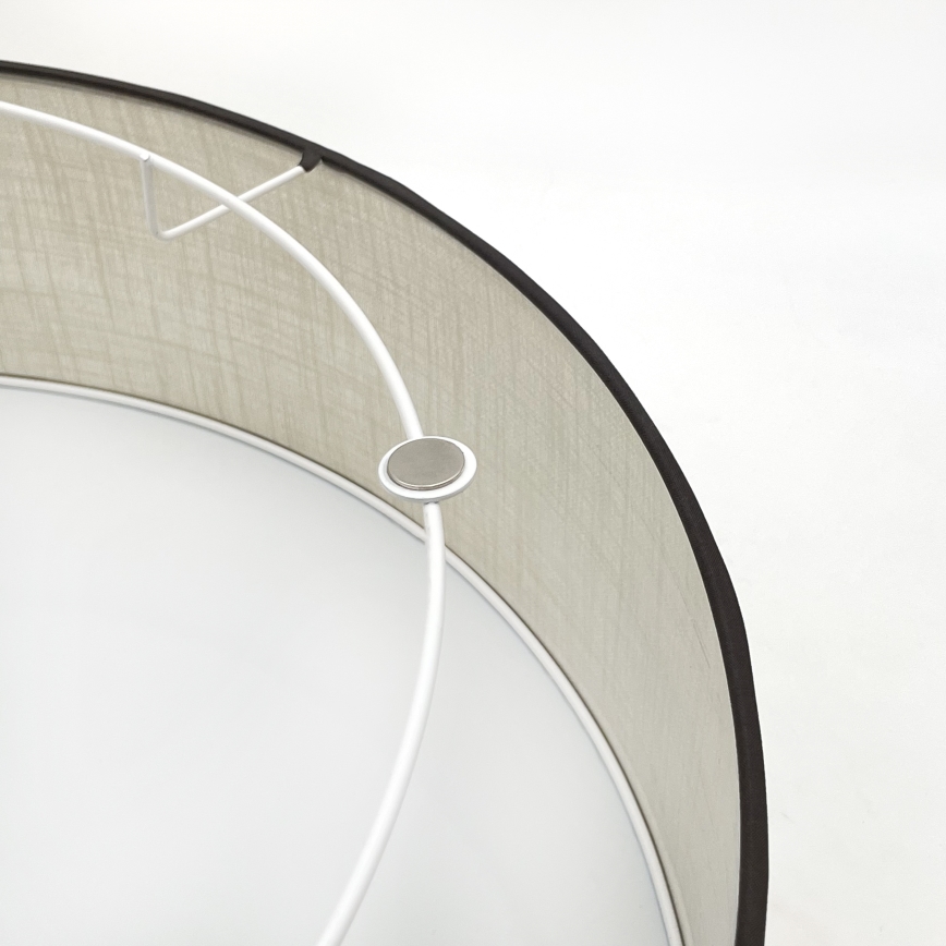 Brilagi - Taklampa BELLADONNA 3xE27/15W/230V diameter 50 cm grädde/ek