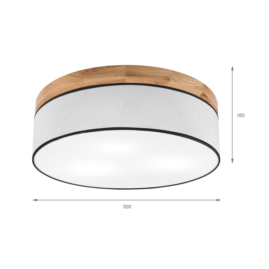 Brilagi - Taklampa BELLADONNA 3xE27/15W/230V diameter 50 cm vit/ek