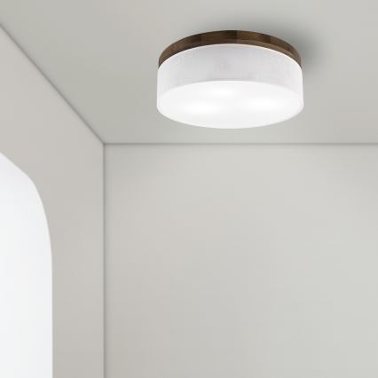 Brilagi - Taklampa BELLADONNA 3xE27/15W/230V diameter 50 cm vit/ek