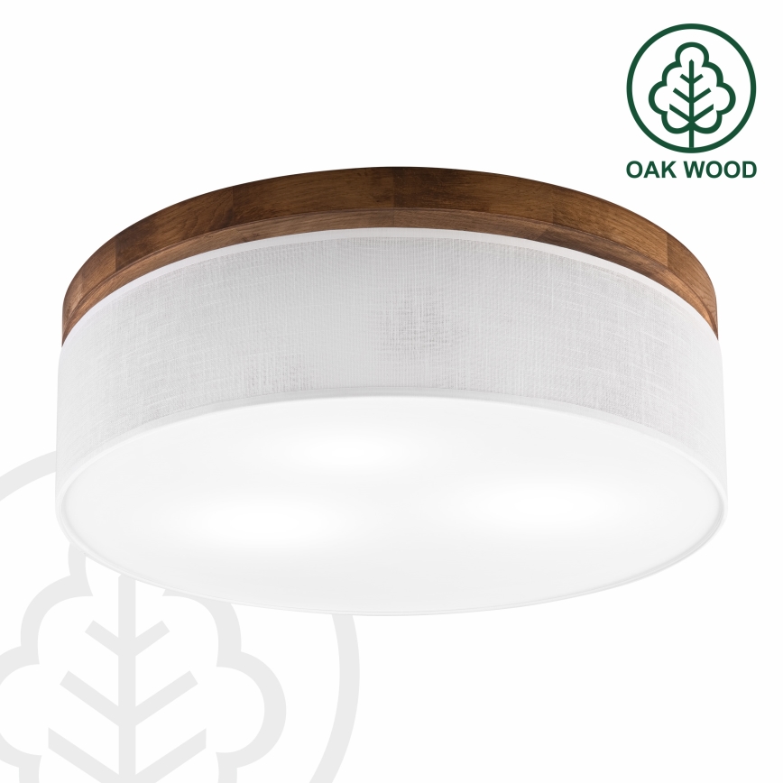 Brilagi - Taklampa BELLADONNA 3xE27/15W/230V diameter 50 cm vit/ek körsbär