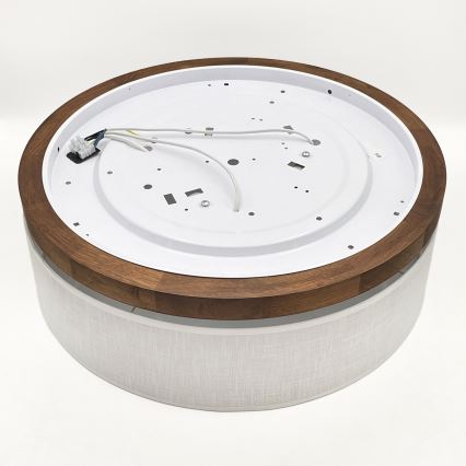Brilagi - Taklampa BELLADONNA 3xE27/15W/230V diameter 50 cm vit/ek körsbär