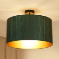Brilagi - Taklampa BOSTON ROLLER 1xE27/15W/230V Ø 45 cm halm grön/guld
