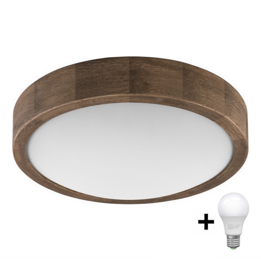 Brilagi - Taklampa CARVALHO SLIM 1xE27/60W/230V ek diameter 27 cm