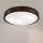 Brilagi - Taklampa CARVALHO SLIM SMOKEY 2xE27/60W/230V ek Ø 37,5 cm