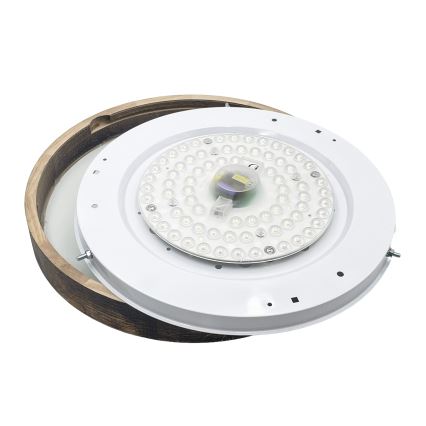 Brilagi - Taklampa CARVALHO SLIM SMOKEY 3xE27/60W/230V ek Ø 47,5 cm