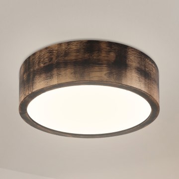 Brilagi - Taklampa CARVALHO SMOKEY 1xE27/60W/230V, ek, Ø 27,5 cm