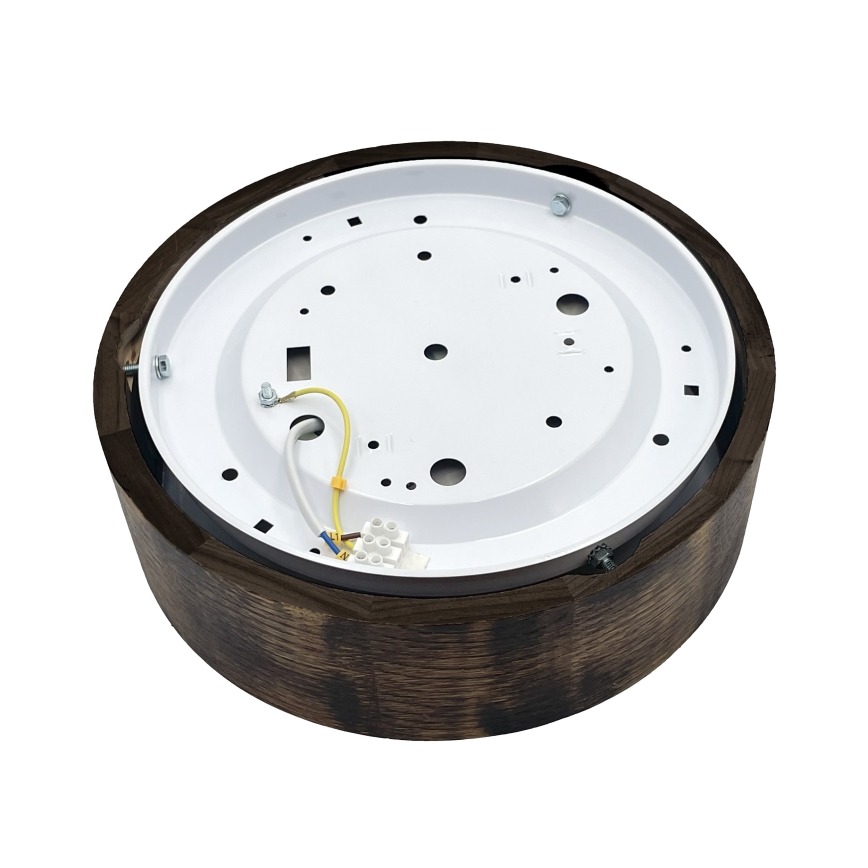 Brilagi - Taklampa CARVALHO SMOKEY 1xE27/60W/230V, ek, Ø 27,5 cm