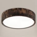 Brilagi - Taklampa CARVALHO SMOKEY 2xE27/60W/230V ek Ø 37,5 cm