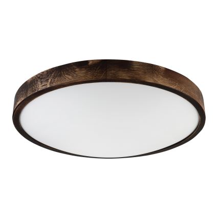 Brilagi - Taklampa CARVALHO SMOKEY 3xE27/60W/230V ek Ø 47,5 cm