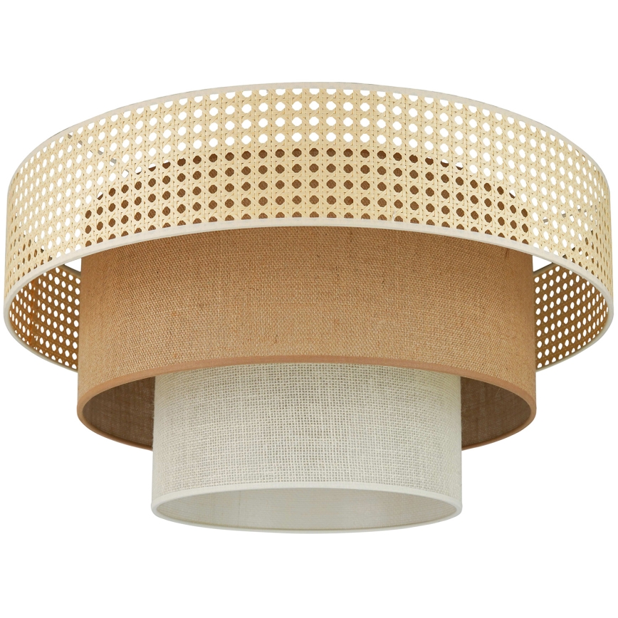 Brilagi - Taklampa CEDAR LUNETA 1xE27/15W/230V diameter 45 cm beige/brun/grädde