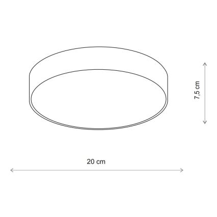 Brilagi - Taklampa CLARE 1xE27/24W/230V diameter 20 cm beige