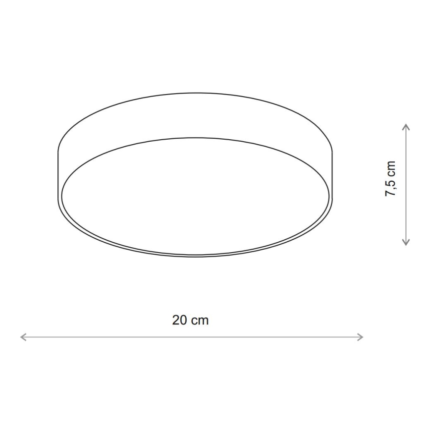 Brilagi - Taklampa CLARE 1xE27/24W/230V diameter 20 cm beige