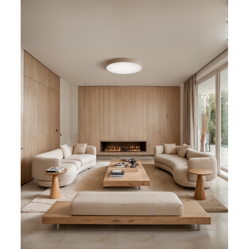 Brilagi - Taklampa CLARE 5xE27/24W/230V diameter 60 cm beige