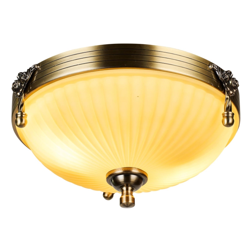 Brilagi - Taklampa CLASSIC 2xE27/60W/230V mässing