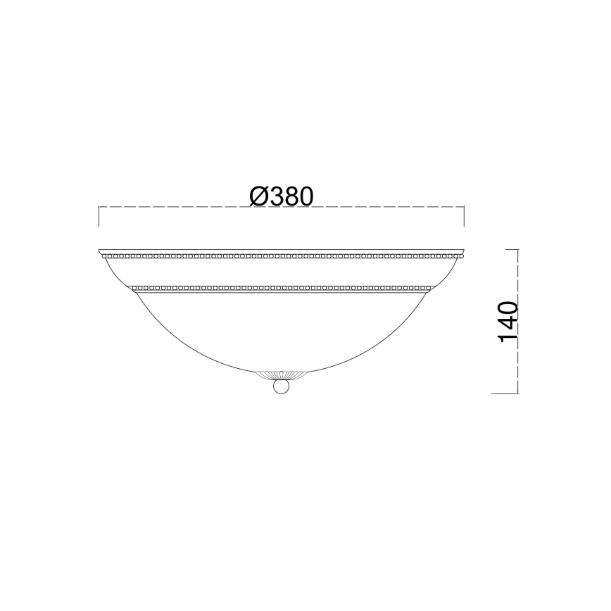 Brilagi - Taklampa CLASSIC 3xE27/60W/230V brons