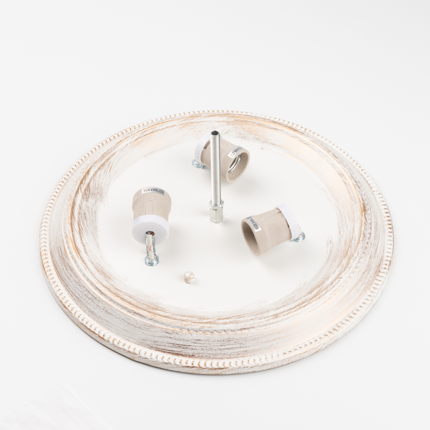 Brilagi - Taklampa CLASSIC 3xE27/60W/230V grädde/patina
