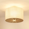 Brilagi - Taklampa COUNTRY ROLLER 1xE27/15W/230V Ø 50 cm krämvit