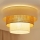 Brilagi-Taklampa DENVER LUNETA 1xE27/15W/230V diameter 45 beige/brun/grädde