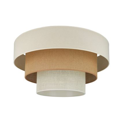 Brilagi-Taklampa DENVER LUNETA 1xE27/15W/230V diameter 45 beige/brun/grädde