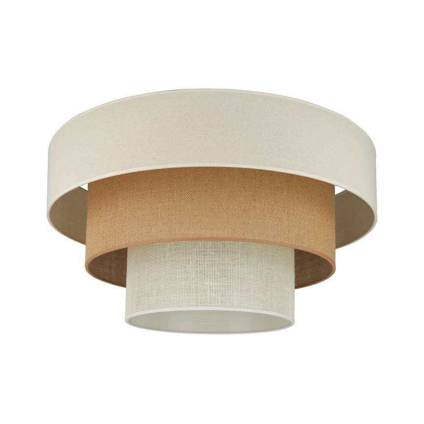 Brilagi-Taklampa DENVER LUNETA 1xE27/15W/230V diameter 45 beige/brun/grädde